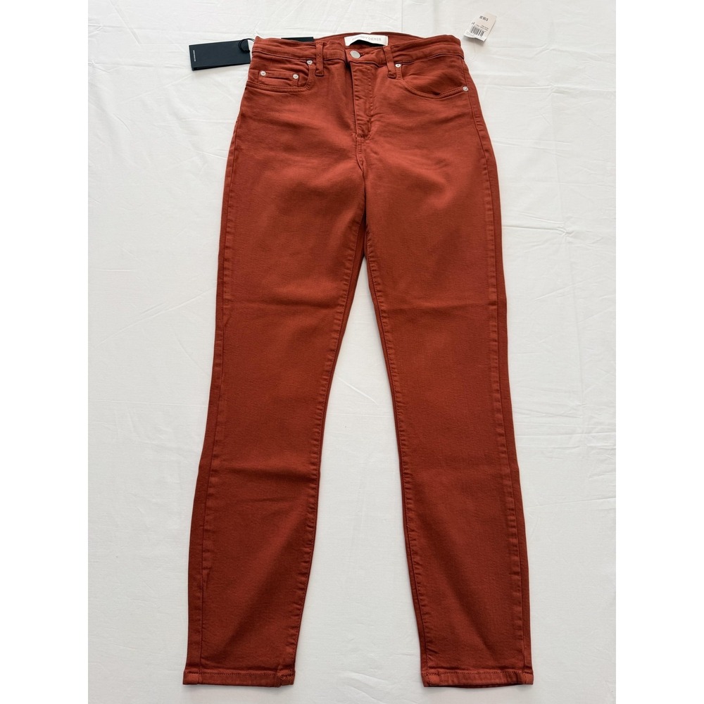 Nobody Denim Cult Skinny Ankle Jeans Womens 31 Orange High Rise 31x28 Denim